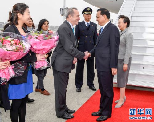 李克强抵达布鲁塞尔出席第二十一次中国－欧盟领导人会晤