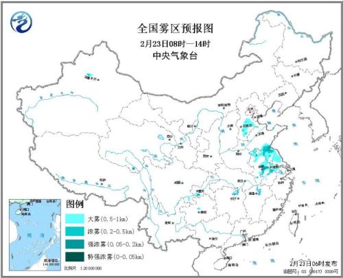 江南华南有中到大雨 华北黄淮汾渭等地有中至重度霾