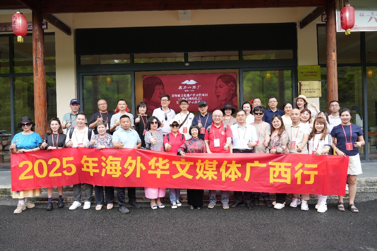 海外华文媒体广西梧州品六堡 探寻千年茶香里的“乡愁味”